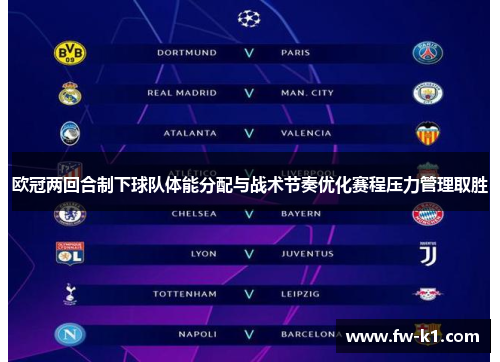 欧冠两回合制下球队体能分配与战术节奏优化赛程压力管理取胜